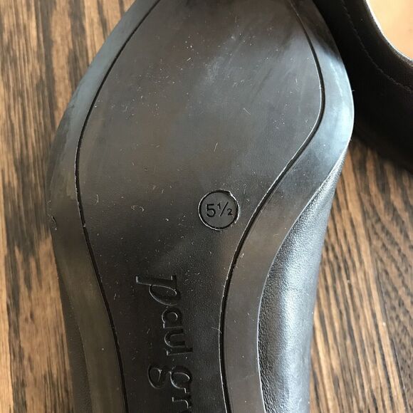 Paul Green Kami Black Soft Leather Block Mid Heel Pointed Toe UK 5.5 US 8 - Picture 11 of 16